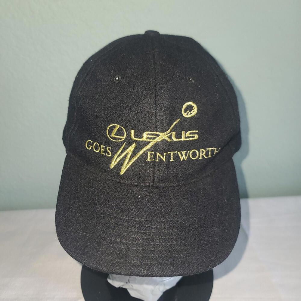 VTG Lexus Goes Wentworth Adjustable Hat Cap Lexus Cup 1996 Motors Black Gold